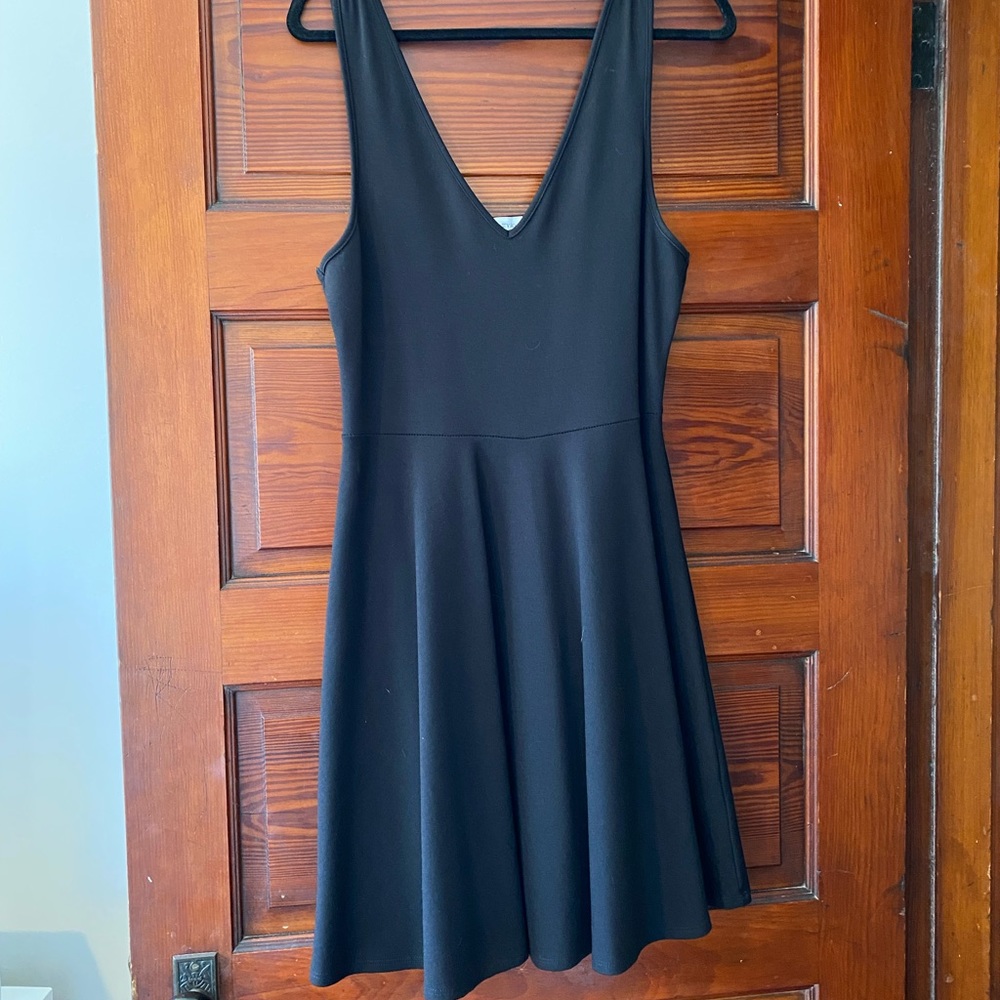 Black Vanity Room dress, cutout back.